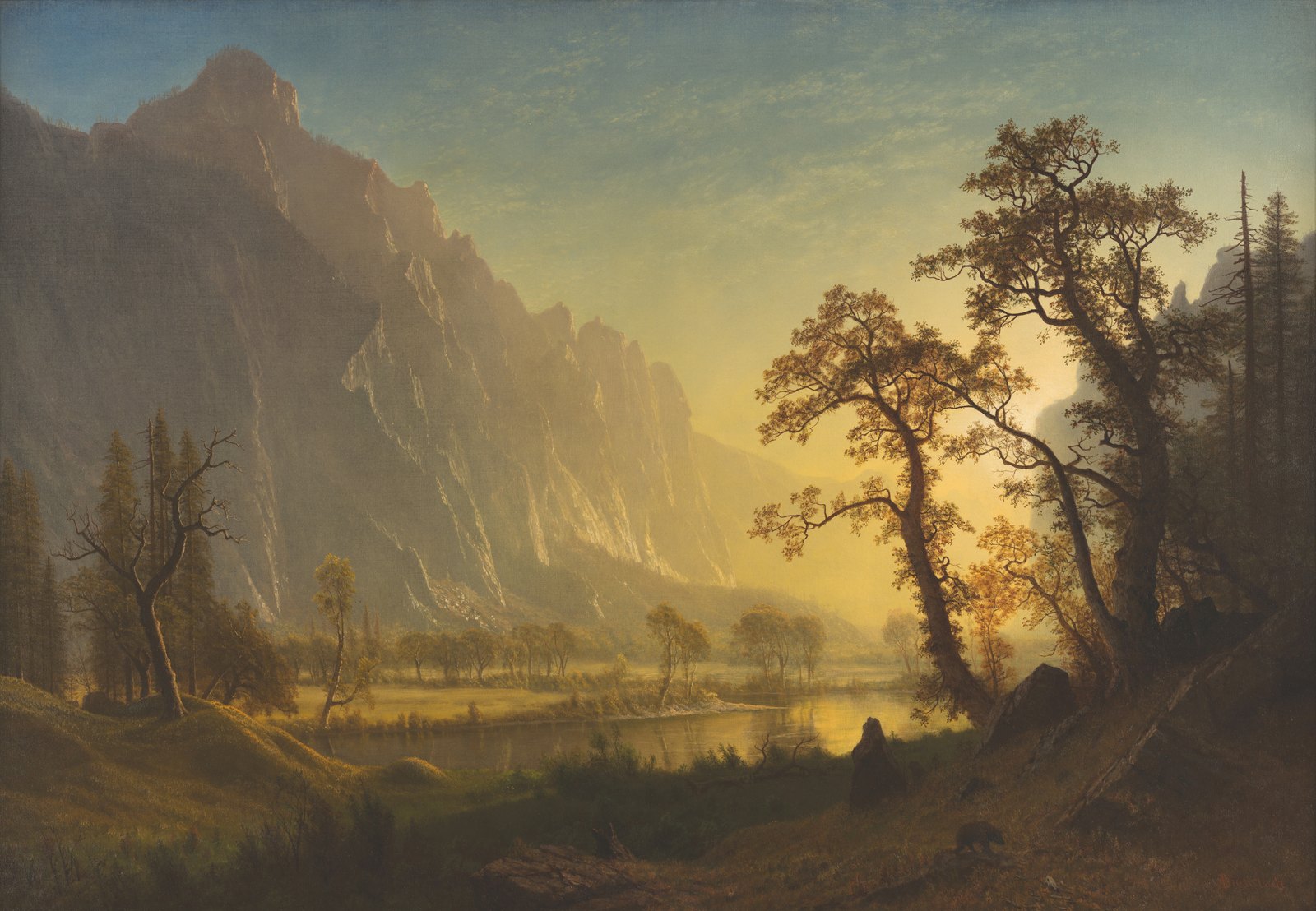 Sunrise, Yosemite Valley by Albert Bierstadt