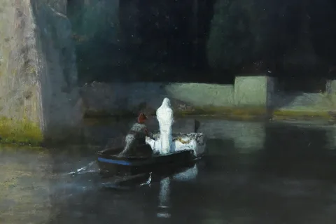 Die Toteninsel (third version) by Arnold Böcklin