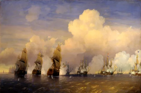 Battle of Krasnaya Gorka by Alexey Bogolyubov