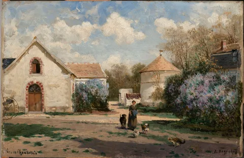 Scenery outside Paris by Alexey Bogolyubov