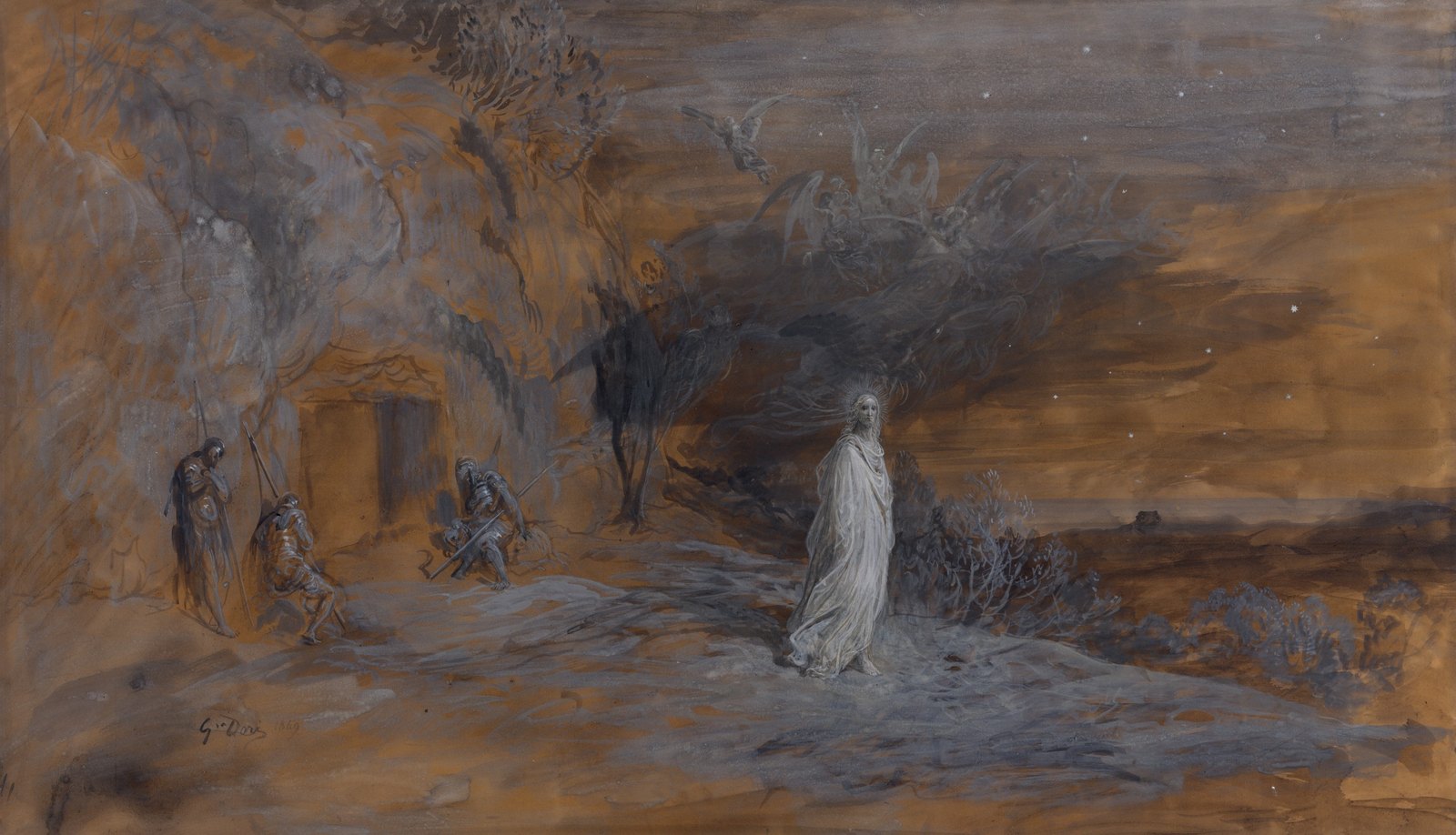 Le Christ sortant du tombeau by Gustave Doré