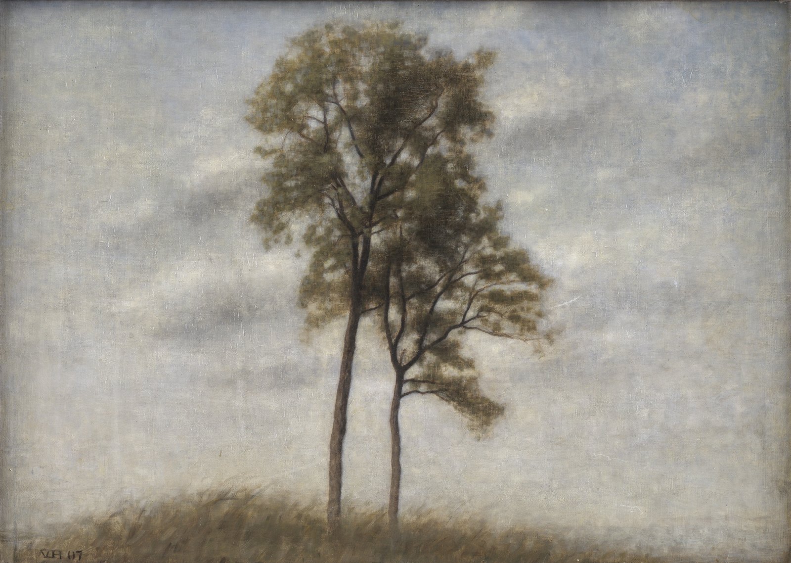Unge ege (Young Oaks) by Vilhelm Hammershøi