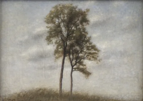 Unge ege (Young Oaks) by Vilhelm Hammershøi