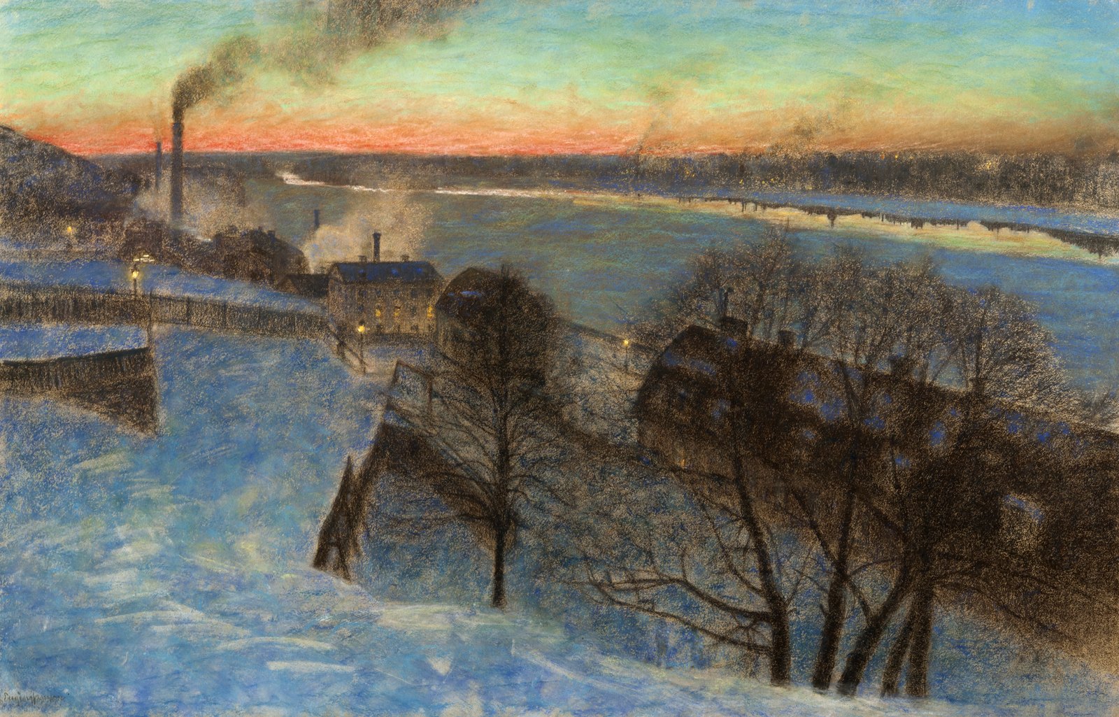 Evening in February, Riddarfjärden by Eugène Jansson