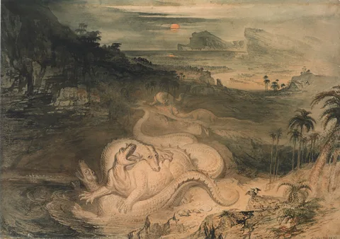 The Country of the Iguanodon by John Martin