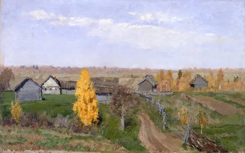 Golden Autumn, Slobodka by Isaac Levitan
