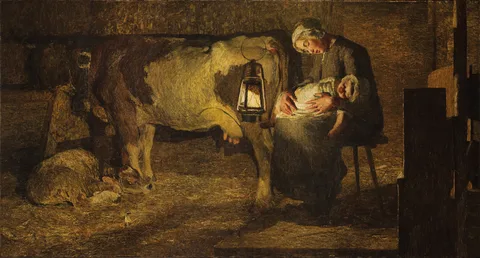 Le due madri (The Two Mothers) by Giovanni Segantini