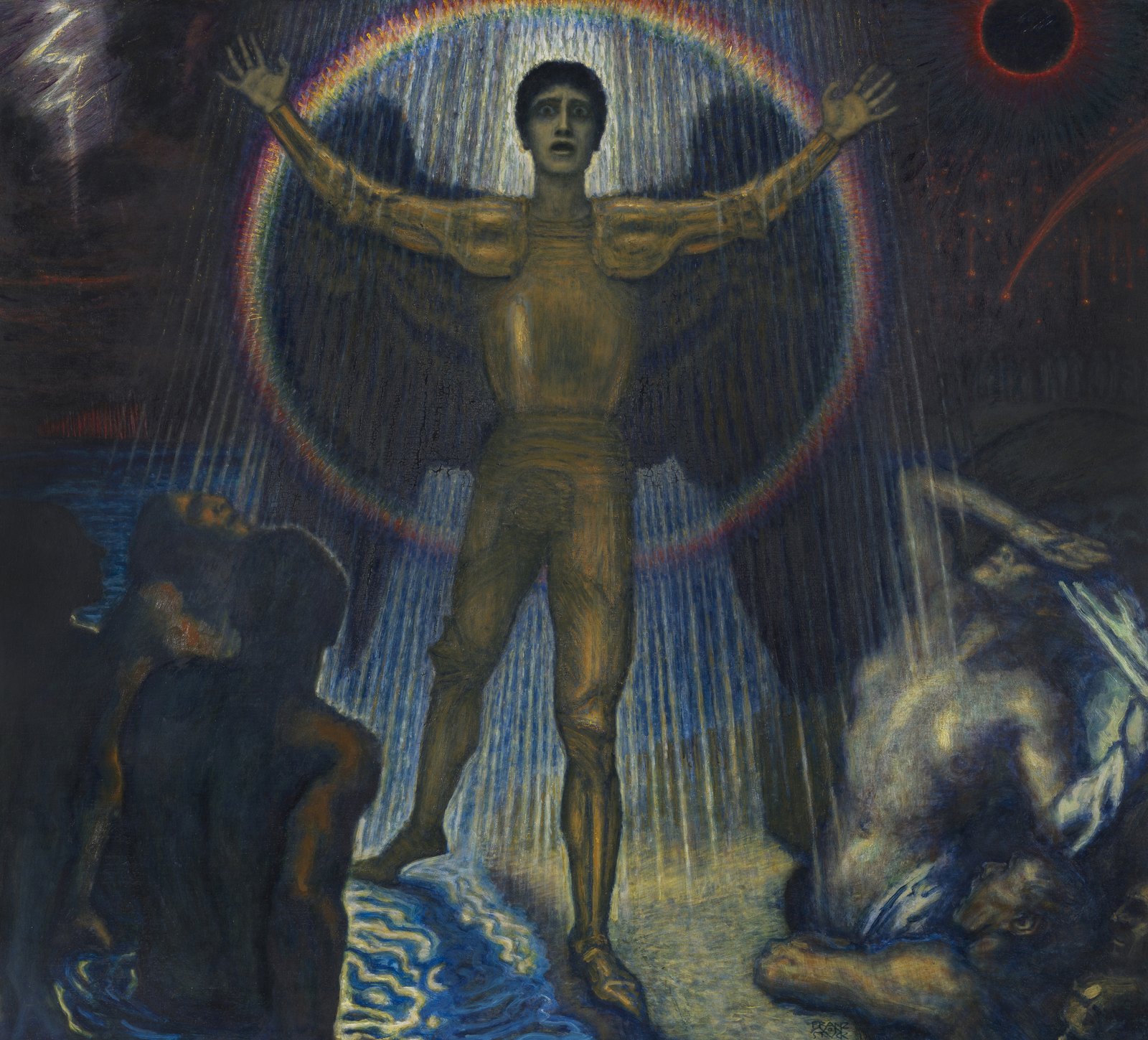 Der Engel des Gerichts by Franz von Stuck
