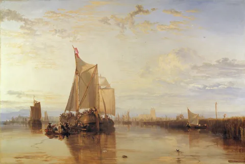 Dort or Dordrecht: The Dort Packet-Boat from Rotterdam Becalmed by J. M. W. Turner