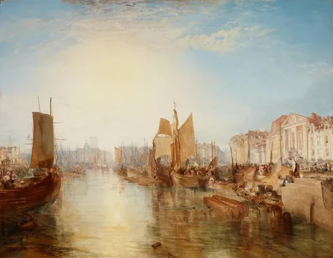 The Harbor of Dieppe by J. M. W. Turner