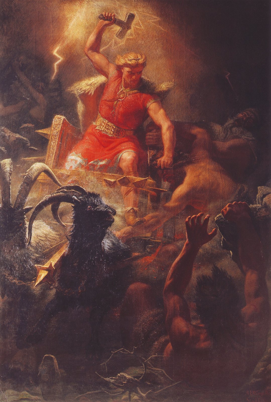 Thor's Fight with the Giants by Mårten Eskil Winge